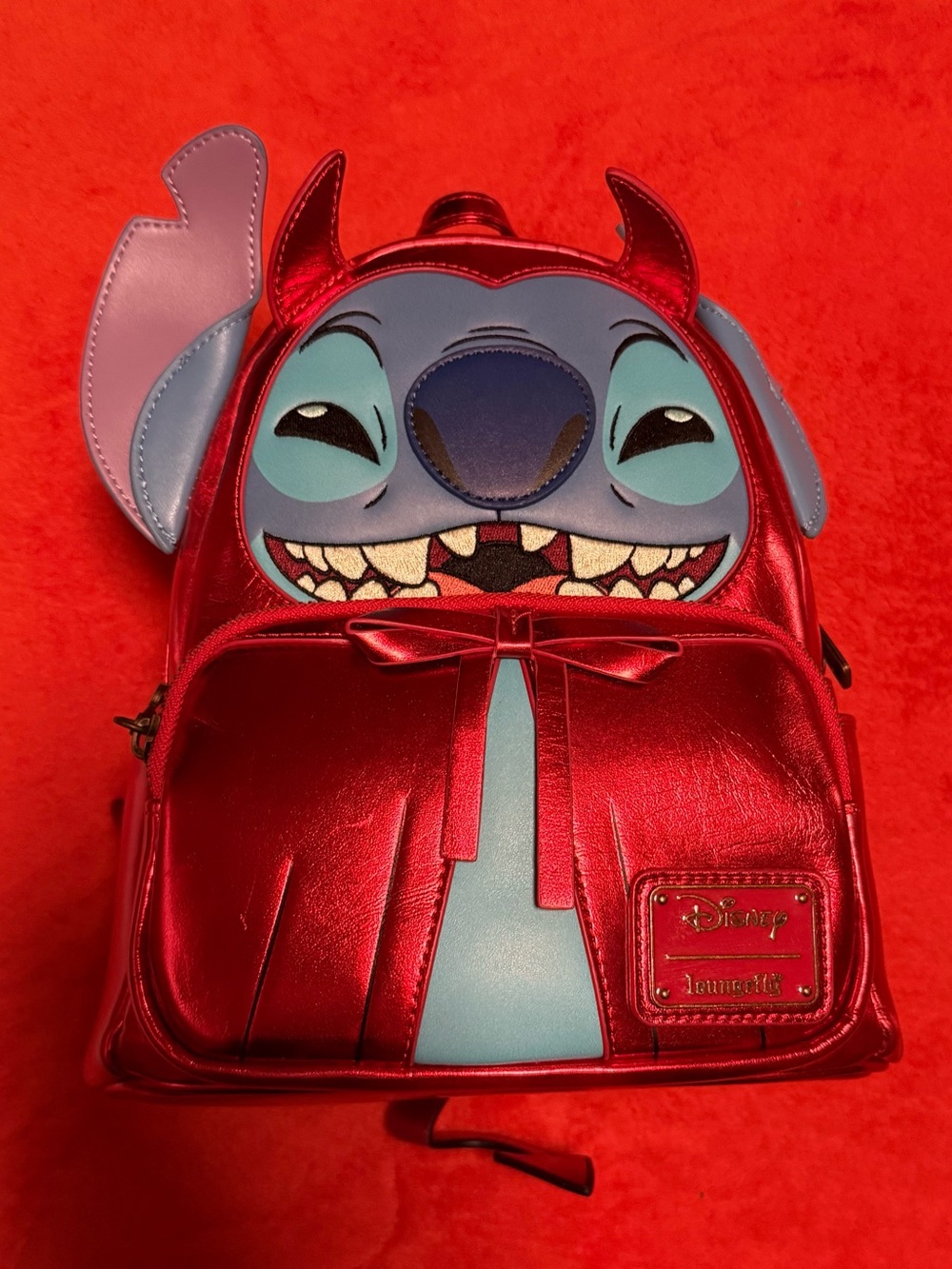 NWT Disney Stitch Devil costume mini backpack